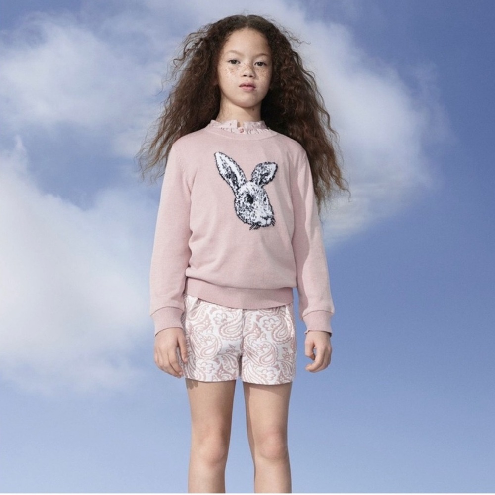 Victoria Beckham for Target Pink Bunny Sweater NWT Large girls